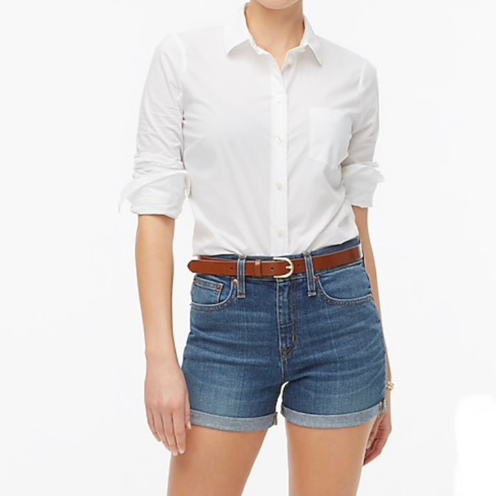 NWT J. CREW MID-RISE DENIM SHORTS